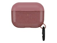 OtterBox Ispra Series - Étui pour écouteurs sans fil - polycarbonate, alliage de zinc, élastomère thermoplastique (TPE) - rose infinity - pour Apple AirPods Pro 77-65500