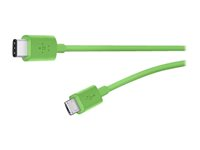 Belkin MIXIT - Câble USB - Micro-USB de type B (M) pour USB-C (M) - Thunderbolt 3 / USB 2.0 - 1.83 m - vert F2CU033BT06-GRN