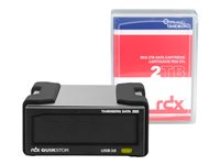 Overland Tandberg RDX QuikStor - Lecteur de disque - cartouche RDX - SuperSpeed USB 3.0 - externe - avec cartouche 2 TB 8865-RDX