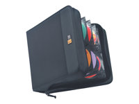 Case Logic CDW 208 - Portefeuille pour disques CD/DVD - 208 disques - nylon - noir CDW208