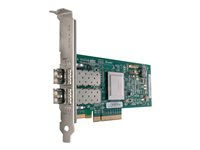 QLogic 8Gb FC Dual-port HBA for IBM System x - Adaptateur de bus hôte - PCIe x4 - 8Gb Fibre Channel x 2 - pour System x3100 M5; x3250 M6; x32XX M2; x34XX; x3550 M2; x3650 M2; x3650 M4 HD; x3950 M2 42D0510