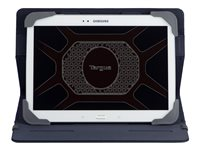 Targus Fit-N-Grip Universal - Protection à rabat pour tablette - polyuréthane - bleu - 8" THZ66002GL