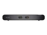 Belkin Advanced Secure DVI-I KVM Switch - Commutateur écran-clavier-souris/audio - 2 x KVM / audio - 1 utilisateur local - de bureau F1DN102BEA