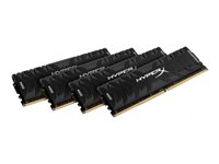 HyperX Predator - DDR4 - 16 Go: 4 x 4 Go - DIMM 288 broches - 3200 MHz / PC4-25600 - CL16 - 1.35 V - mémoire sans tampon - non ECC - noir HX432C16PB3K4/16