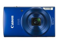Canon IXUS 190 - Essentials Kit - appareil photo numérique - compact - 20.0 MP - 720 p / 25 pi/s - 10x zoom optique - Wi-Fi, NFC - bleu 1800C010