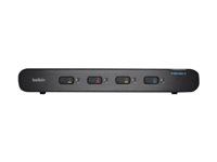 Belkin Advanced Secure DVI-I KVM Switch - Commutateur écran-clavier-souris/audio - 4 x KVM / audio - Ordinateur de bureau - B2B F1DN104C-3EA