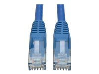 Eaton Tripp Lite Series Cat6 Gigabit Snagless Molded (UTP) Ethernet Cable (RJ45 M/M), PoE, Blue, 3 ft. (0.91 m) - Cordon de raccordement - RJ-45 (M) pour RJ-45 (M) - 0.9 m - UTP - CAT 6 - moulé, sans crochet, bloqué - bleu N201-003-BL