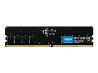 Crucial - DDR5 - module - 32 Go - DIMM 288 broches - 4800 MHz / PC5-38400 - CL40 - 1.1 V - mémoire sans tampon - non ECC CT32G48C40U5