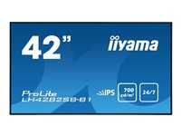 iiyama ProLite LH4282SB-B1 - Classe de diagonale 42" (41.9" visualisable) écran LCD rétro-éclairé par LED - signalisation numérique - 1080p (Full HD) 1920 x 1080 - noir LH4282SB-B1
