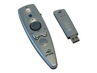 Tripp Lite Keyspan Presentation Wireless Remote Control w/ Laser / Mouse Silver 60ft - Télécommande - 2 boutons - RF - argent PR-US2
