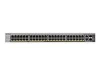 NETGEAR Smart S3300-52X-PoE+ - Commutateur - intelligent - 48 x 10/100/1000 (PoE+) + 2 x 10Gb Ethernet + 2 x Ethernet 10 Go SFP+ - Montable sur rack - PoE+ (390 W) - AC 100/230 V GS752TXP-100NES