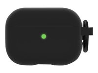 OtterBox Headphone Case Series - Étui pour écouteurs sans fil - polycarbonate, caoutchouc synthétique - Taffy noir - pour Apple AirPods Pro 77-83782