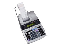 Canon MP1211-LTSC - Calculatrice avec imprimante - LCD - 12 chiffres - adaptateur CA, pile de sauvegarde mémoire - argent métallique 2496B001