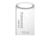 Transcend JetFlash 710 - Clé USB - 16 Go - USB 3.1 - argent TS16GJF710S