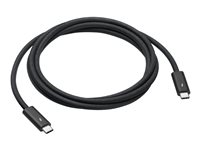 Apple Thunderbolt 4 Pro - Câble USB - 24 pin USB-C (M) pour 24 pin USB-C (M) - USB 3.1 Gen 2 / Thunderbolt 3 / Thunderbolt 4 - 1.8 m - support de guirlande Pâquerettes - noir MN713ZM/A