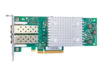 HPE StoreFabric SN1600Q 32Gb Dual Port - Adaptateur de bus hôte - PCIe 3.0 x8 profil bas - 32Gb Fibre Channel x 2 - pour ProLiant DL325 Gen10, XL170r Gen10, XL190r Gen10, XL270d Gen10; SimpliVity 380 Gen10 P9M76A