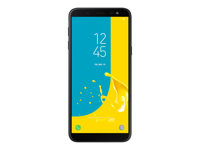 Samsung Galaxy J6 - 4G smartphone - double SIM - RAM 3 Go / Mémoire interne 32 Go - microSD slot - écran OEL - 5.6" - 1480 x 720 pixels - rear camera 13 MP - front camera 8 MP - noir SM-J600FZKUXEF