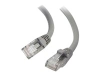 C2G - Cordon de raccordement - RJ-45 (M) pour RJ-45 (M) - 50 cm - UTP - CAT 6a - démarré, sans crochet - gris 82531