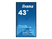 iiyama ProLite LH4346HS-B1 - Classe de diagonale 43" (42.5" visualisable) écran LED - signalisation numérique - 1080p (Full HD) 1920 x 1080 - noir mat LH4346HS-B1