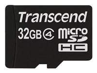 Transcend - Carte mémoire flash - 32 Go - Class 4 - micro SDHC TS32GUSDC4