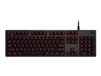 Logitech G413 - Clavier - rétro-éclairé - USB - AZERTY - Français - commutateur : Romer-G - carbone 920-008305