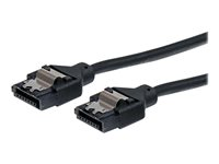 StarTech.com Câble SATA rond à verrouillage 45 cm - Câble SATA - Serial ATA 150/300/600 - SATA (R) pour SATA (R) - 45.7 cm - verrouillé, rond - noir - pour P/N: BRACKET125PTP LSATARND18