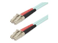 StarTech.com 20m (65ft) LC/UPC to LC/UPC OM4 Multimode Fiber Optic Cable, 50/125µm LOMMF/VCSEL Zipcord Fiber, 100G Networks, Low Insertion Loss, LSZH Fiber Patch Cord - Cordon de raccordement - LC/UPC multimode (M) pour LC/UPC multimode (M) - 20 m - fibre optique - duplex - 50 / 125 microns - OM4 - sans halogène, débit de transfert de données jusqu'à 100 Gbps - turquoise 450FBLCLC20