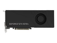 PNY GeForce GTX 1070 Ti Blower - Carte graphique - GF GTX 1070 Ti - 8 Go GDDR5 - PCIe 3.0 x16 - DVI, HDMI, DisplayPort GF107IGTXCD8GEPB