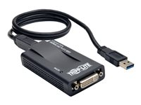 Tripp Lite USB 3.0 to VGA DVI Adapter SuperSpeed 512MB SDRAM 2048x1152 1080p - Adaptateur vidéo externe - USB 3.0 - DVI U344-001-R