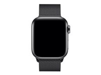 Apple 40mm Milanese Loop - Bracelet de montre pour montre intelligente - 130 - 180 mm - noir spatial - pour Watch (38 mm, 40 mm) MTU12ZM/A