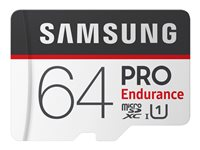 Samsung PRO Endurance MB-MJ64GA - Carte mémoire flash (adaptateur microSDXC vers SD inclus(e)) - 64 Go - UHS-I U1 / Class10 - microSDXC UHS-I MB-MJ64GA/EU