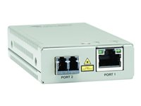 Allied Telesis AT MMC200/LC - Convertisseur de média à fibre optique - 100Mb LAN - 10Base-T, 100Base-FX, 100Base-TX - RJ-45 / LC multi-mode - jusqu'à 2 km - 1310 nm AT-MMC200/LC-60