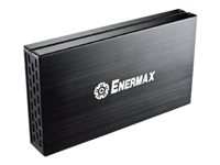 Enermax Brick EB308S-B - Boitier externe avec indicateur de données, indicateur d'alimentation, commutateur de mise sous tension / hors tension - 3.5" - SATA 3Gb/s - USB 2.0 - noir EB308S-B