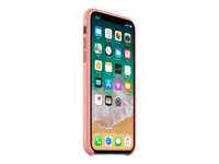 Apple - Coque de protection pour téléphone portable - cuir - rose doux - pour iPhone X MRGH2ZM/A