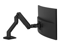 Ergotron HX - Kit de montage (bras articulé, fixation par pince pour bureau, bras prolongateur, montage par passe-câble, pivot) - Technologie brevetée Constant Force - pour écran LCD / écran LCD incurvé - noir mat - Taille d'écran : up to 49" 45-475-224
