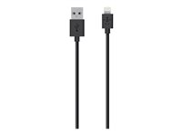 Belkin Charge/Sync Cable - Câble Lightning - Lightning (M) pour USB (M) - 2 m - pour Apple iPad/iPhone/iPod (Lightning) F8J023BT2M-BLK