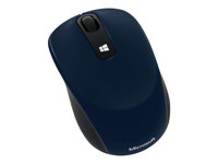 Microsoft Sculpt Mobile Mouse - Souris - droitiers et gauchers - optique - 3 boutons - sans fil - 2.4 GHz - récepteur sans fil USB - bleu (Wool Blue) 43U-00014