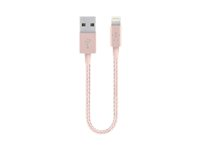 Belkin MIXIT Metallic - Câble Lightning - USB (M) pour Lightning (M) - 15.2 cm - rose gold - pour Apple iPad/iPhone/iPod (Lightning) F8J144DS06INC00