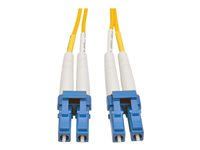 Tripp Lite 6M Duplex Singlemode 8.3/125 Fiber Optic Patch Cable LC/LC 20' 20ft 6 Meter - Cordon de raccordement - mode unique LC (M) pour mode unique LC (M) - 6 m - fibre optique - duplex - 8,3 / 125 micromètres - jaune N370-06M