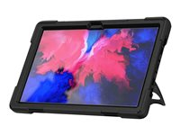 DLH - Coque de protection pour tablette - renforcée, sangle réglable, poignée tournante - 11" - pour Lenovo Tab P11 ZA7R, ZA7S, ZA7X; P11 5G ZA8Y; P11 Plus ZA94, ZA9L; Motorola Moto Tab G70 DY-RC4474