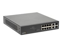 Axis T8508 PoE+ Network Switch - Commutateur - Géré - 8 x 10/100/1000 (PoE+) + 2 x SFP Gigabit combo (liaison montante) - de bureau, Montable sur rack - PoE+ (130 W) - pour AXIS D3110, M3067-P, M3068-P, P1455-LE, P1455-LE-3; Camera Station S1232 01191-002