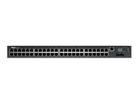 Dell Networking N2048 - Commutateur - C2+ - Géré - 48 x 10/100/1000 + 2 x 10 Gigabit SFP+ - flux d'air de l'avant vers l'arrière - Montable sur rack 210-ABNX
