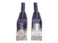 Tripp Lite 10ft Cat5e Cat5 Snagless Molded Patch Cable RJ45 M/M Purple 10' - Cordon de raccordement - RJ-45 (M) pour RJ-45 (M) - 3.05 m - UTP - CAT 5e - IEEE 802.3ab/IEEE 802.5 - moulé, sans crochet, bloqué - violet N001-010-PU