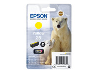 Epson 26 - 4.5 ml - jaune - original - emballage coque avec alarme radioélectrique/ acoustique - cartouche d'encre - pour Expression Premium XP-510, 520, 600, 605, 610, 615, 620, 625, 700, 710, 720, 800, 810, 820 C13T26144022