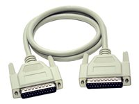 C2G Extension Cable - Rallonge de câble série / parallèle - DB-25 (M) pour DB-25 (F) - 20 m - moulé, vis moletées 81403