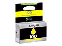 Lexmark Cartridge No. 100 - Jaune - originale - cartouche d'encre LCCP, LRP - pour Lexmark Prevail Pro704, Value Ink Prevail Pro709, Value Ink Prospect Pro209 14N0902E