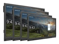 Avocor - Classe de diagonale 75" E Series écran LCD rétro-éclairé par LED - interactive - avec écran tactile (multi-touches) - 4K UHD (2160p) 3840 x 2160 - LED à éclairage direct AVE-7540