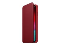Apple Folio (PRODUCT) RED - Protection à rabat pour téléphone portable - cuir - rouge - pour iPhone XS Max MRX32ZM/A