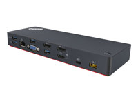Lenovo ThinkPad Thunderbolt 3 Dock - Réplicateur de port - Thunderbolt 3 - VGA, HDMI, 2 x DP - GigE - 135 Watt - pour ThinkPad P51s; P52s; T25; T470; T470s; T480; T480s; T570; T580; X1 Carbon; X1 Tablet; X1 Yoga; X280; X380 Yoga; ThinkPad Yoga 370 40AC0135EU