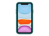 LifeProof SEE - Coque de protection pour téléphone portable - 50 % de plastique recyclé - be pacific (clair/orange/vert) - pour Apple iPhone 11 77-83018